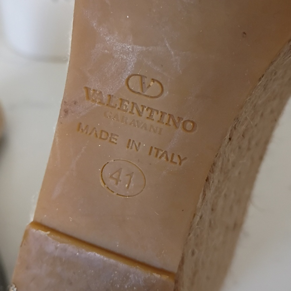 VALENTINO GARAVANI WEDGE ESPADRILLES PATENT LEATHER - Picture 6 of 8